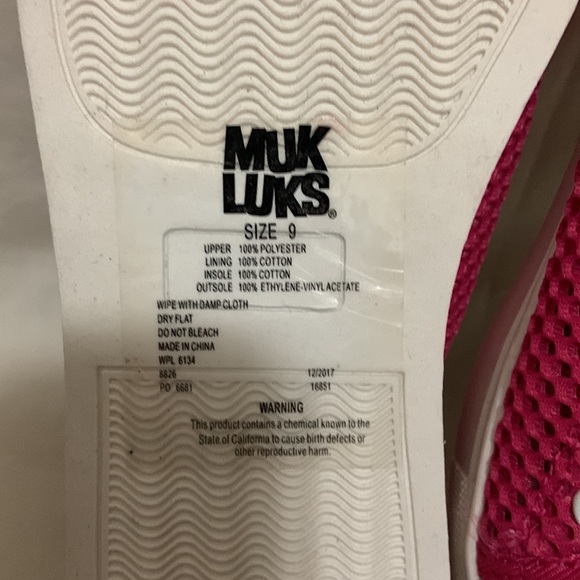 Hot Pink Muk Luks Sneakers - Picture 3 of 5